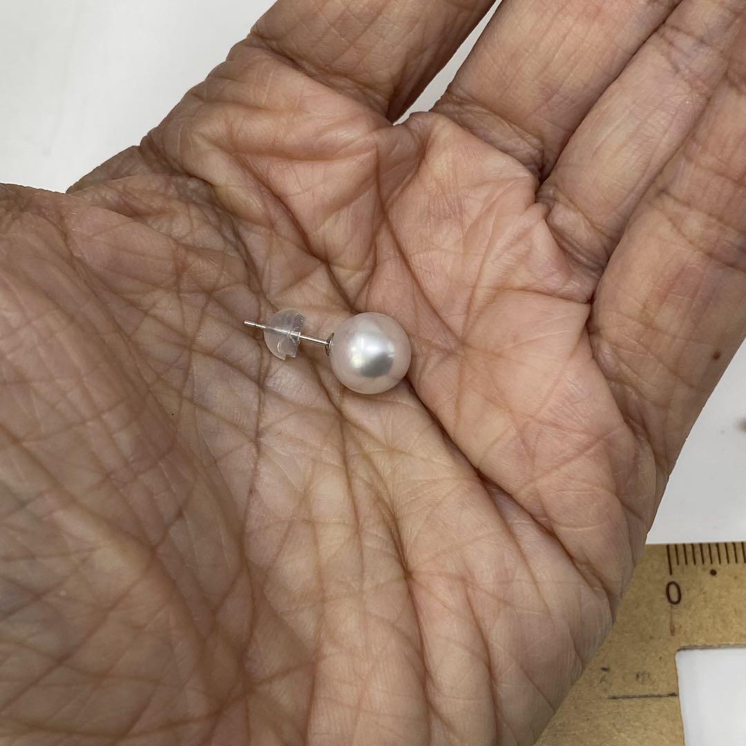 ✨【良テリ】K14WG あこや真珠 8.5mm パールピアス ✨フォーマルにも