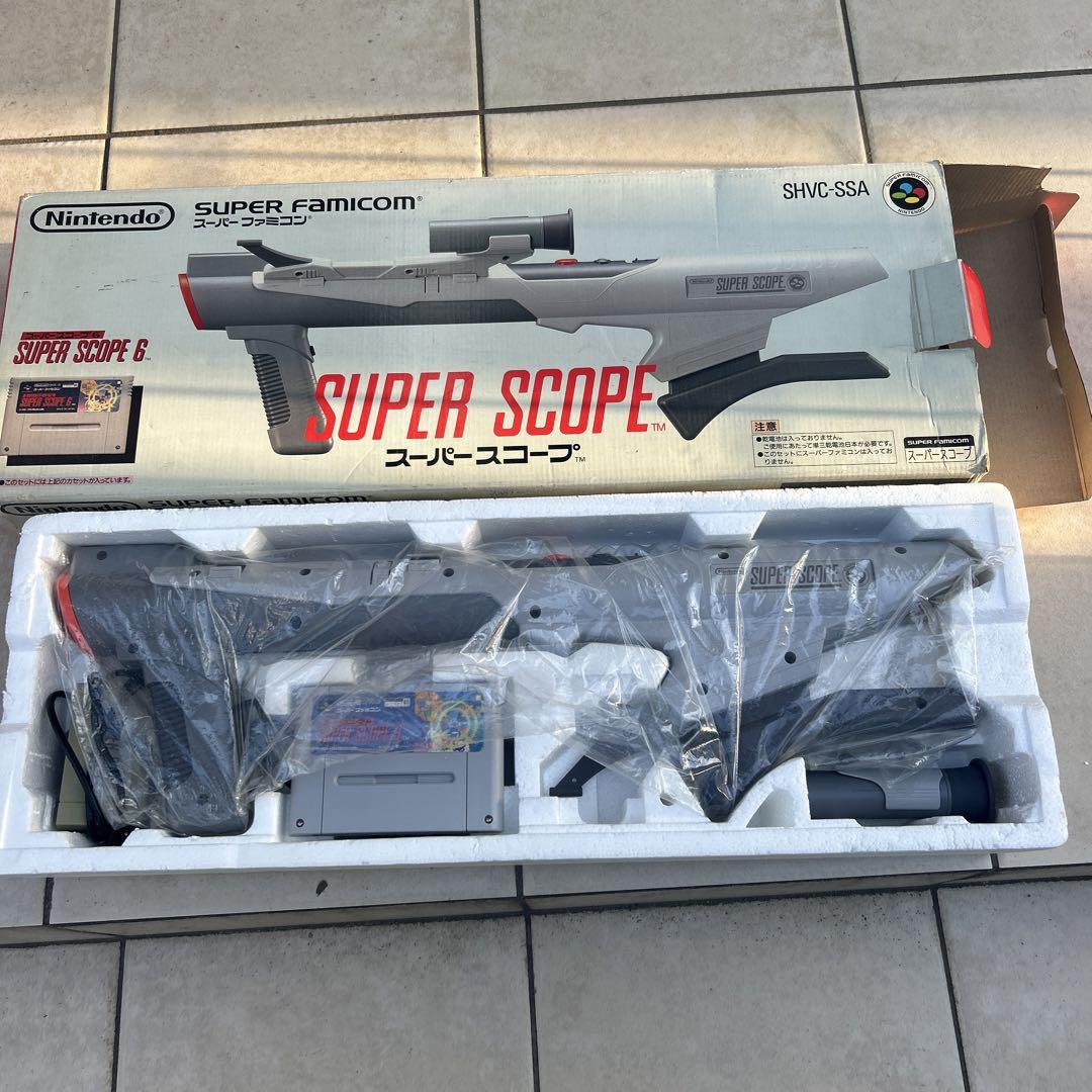 【Nintendo】スーパースコープ本体+SUPER SCOPE6(ソフト) 6,630円