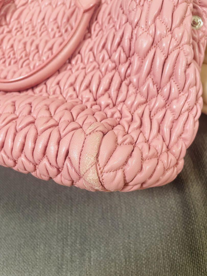 ミュウミュウ MIU MIU NAPPA CRYSTAL ROSA 5BA958