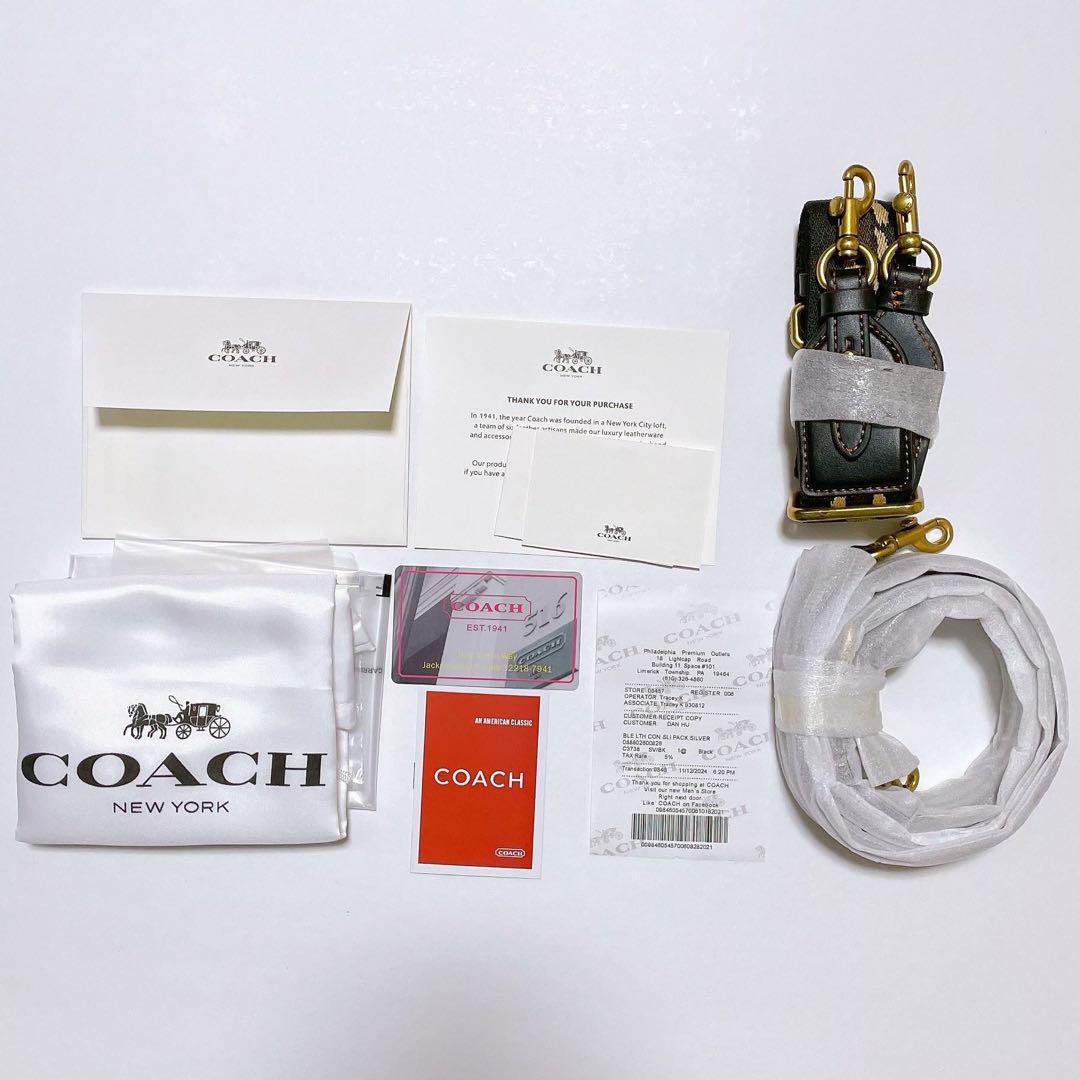 COACH ビート サドル ショルダーバッグ 黒 ブラック