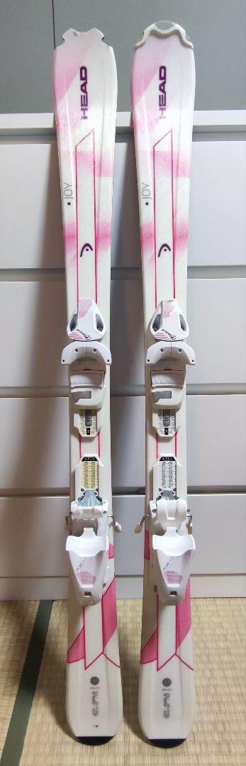 HEADスキー 117cm、調整可能なバインディング付き。