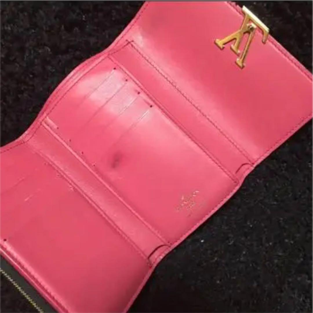 格安大特価ℒ LOUIS ミニウォレット 黒 ピンク 5NKf6-m64406895258 VUITTON カプシーヌ 人気SALE定番