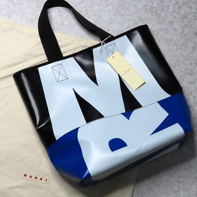 マルニトートバッグロゴmarniナイロンメンズ鞄ショルダーハンド