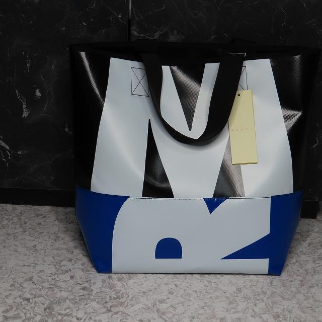 マルニトートバッグロゴmarniナイロンメンズ鞄ショルダーハンド