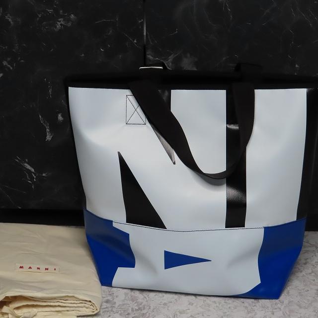 マルニトートバッグロゴmarniナイロンメンズ鞄ショルダーハンド