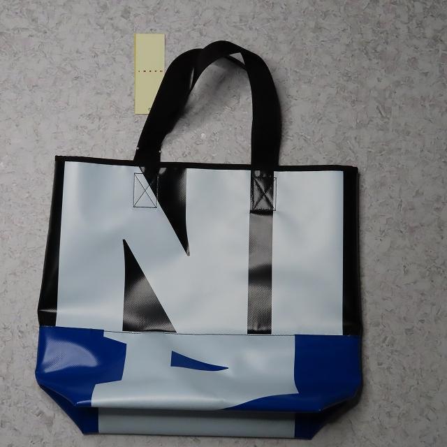 マルニトートバッグロゴmarniナイロンメンズ鞄ショルダーハンド