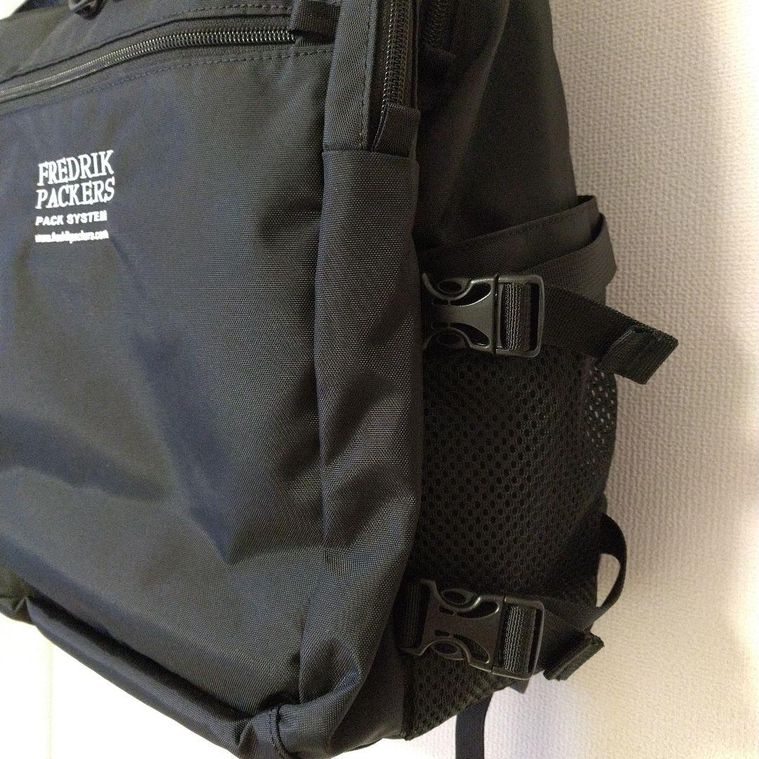 美品 1回使用 FREDRIK PACKERS 黒 リュックMELLバックパック