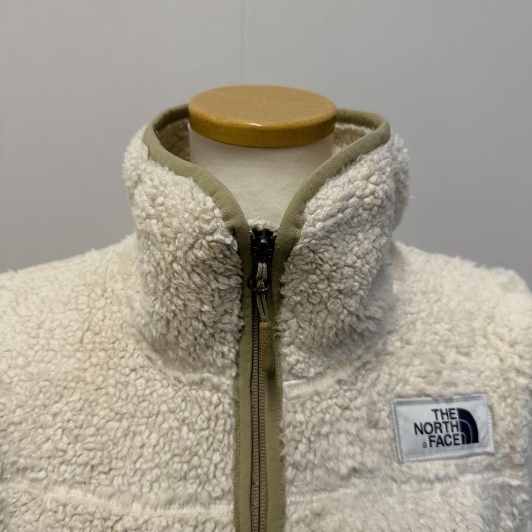 ノースフェイスボアベストオフホワイトレディースXLサイズ相当　7205