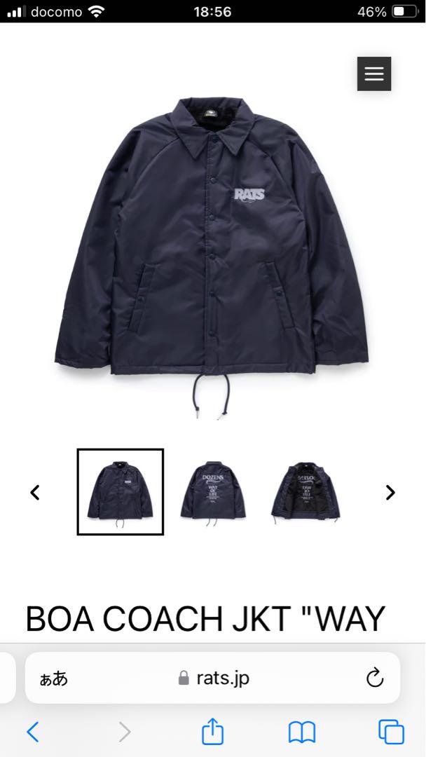 ジャケット・アウター RATS  BOA COACH JKT \"WAY OF LIFE\"
