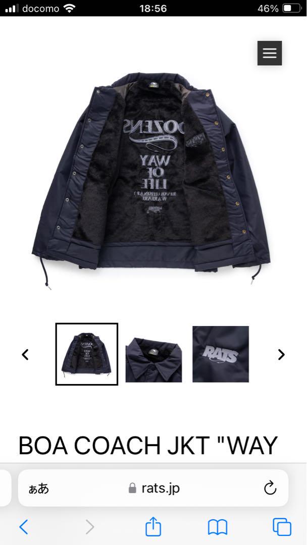 ジャケット・アウター RATS  BOA COACH JKT \"WAY OF LIFE\"