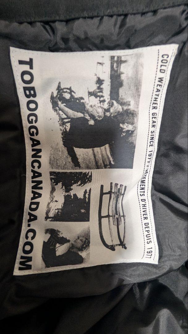 【防水防風】toboggan トボガンカナダ　ブラック ダウンジャケット希少