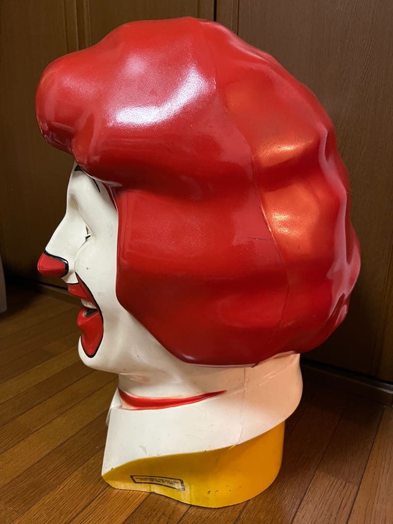 1977年 ロナルド マクドナルド ヘッド ストアディスプレイ 看板 1977年 ロナルド マクドナルド ヘッド ストアディスプレイ 看板