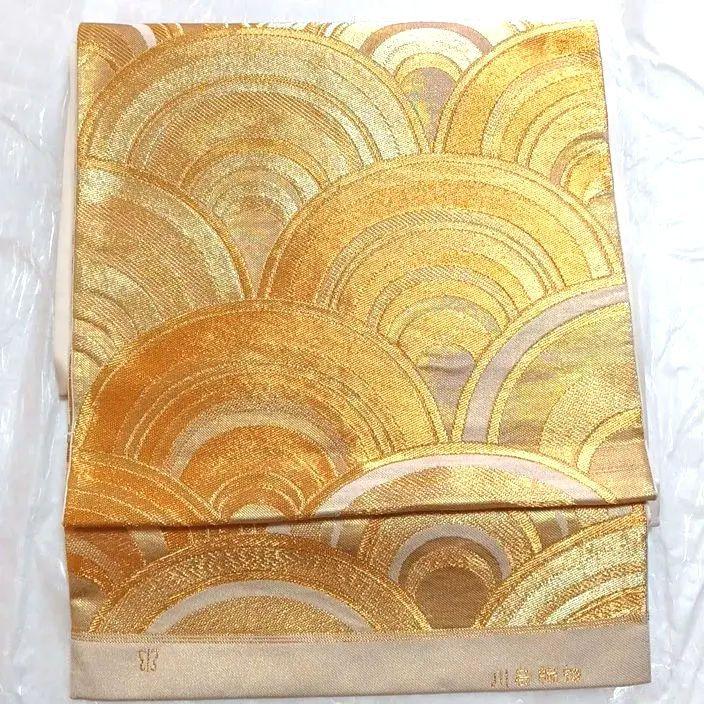 ∠[川島織物] 袋帯　六通柄袋帯　金糸　着物帯　逸品