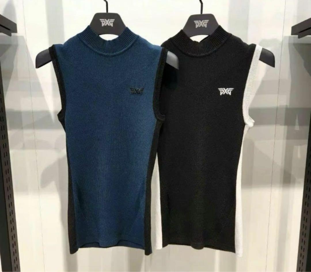 PXG ゴルフ レディース トップス ニットベストゴルフウェア