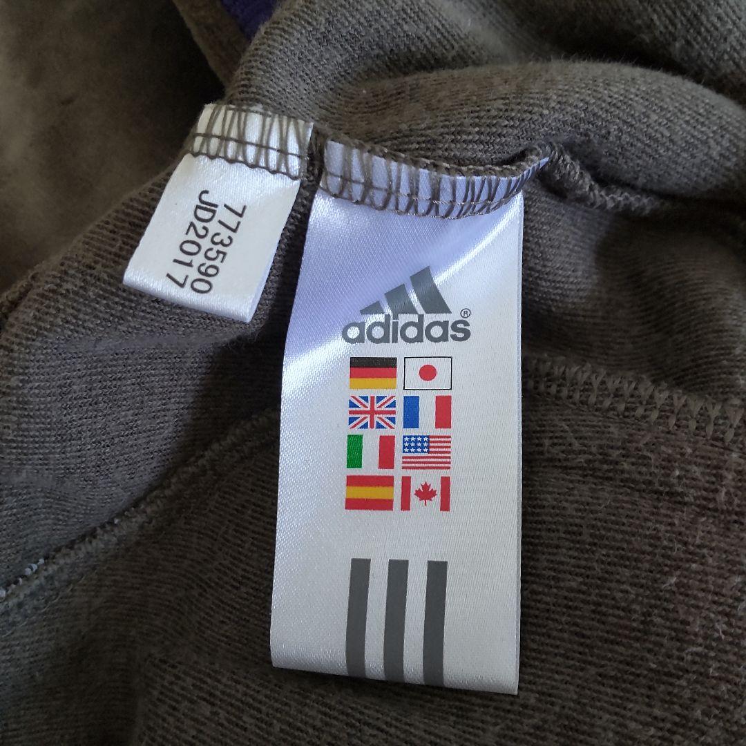 売れ筋・人気アイテム 商品 ベロア 人気】adidasアディダス ジャージ M カーキー 刺繍ロゴ トップス