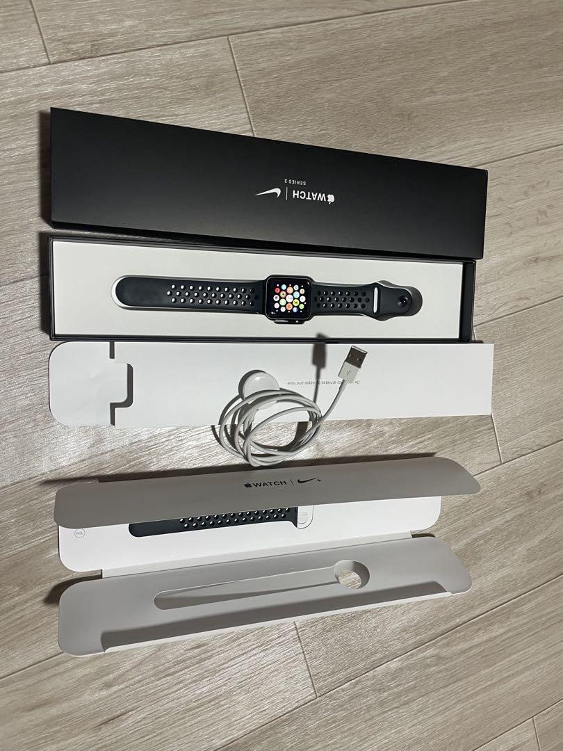 Apple Watch Series3 38mmアルミニウムGPS　ナイキモデル