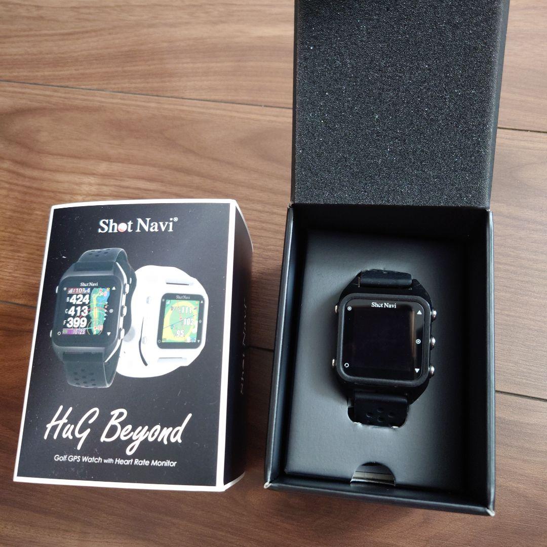 Shot Navi Hug beyond GPSナビ ゴルフウォッチ ブラック ShotNavi HuG Beyond | カラー液晶レイアウト表示