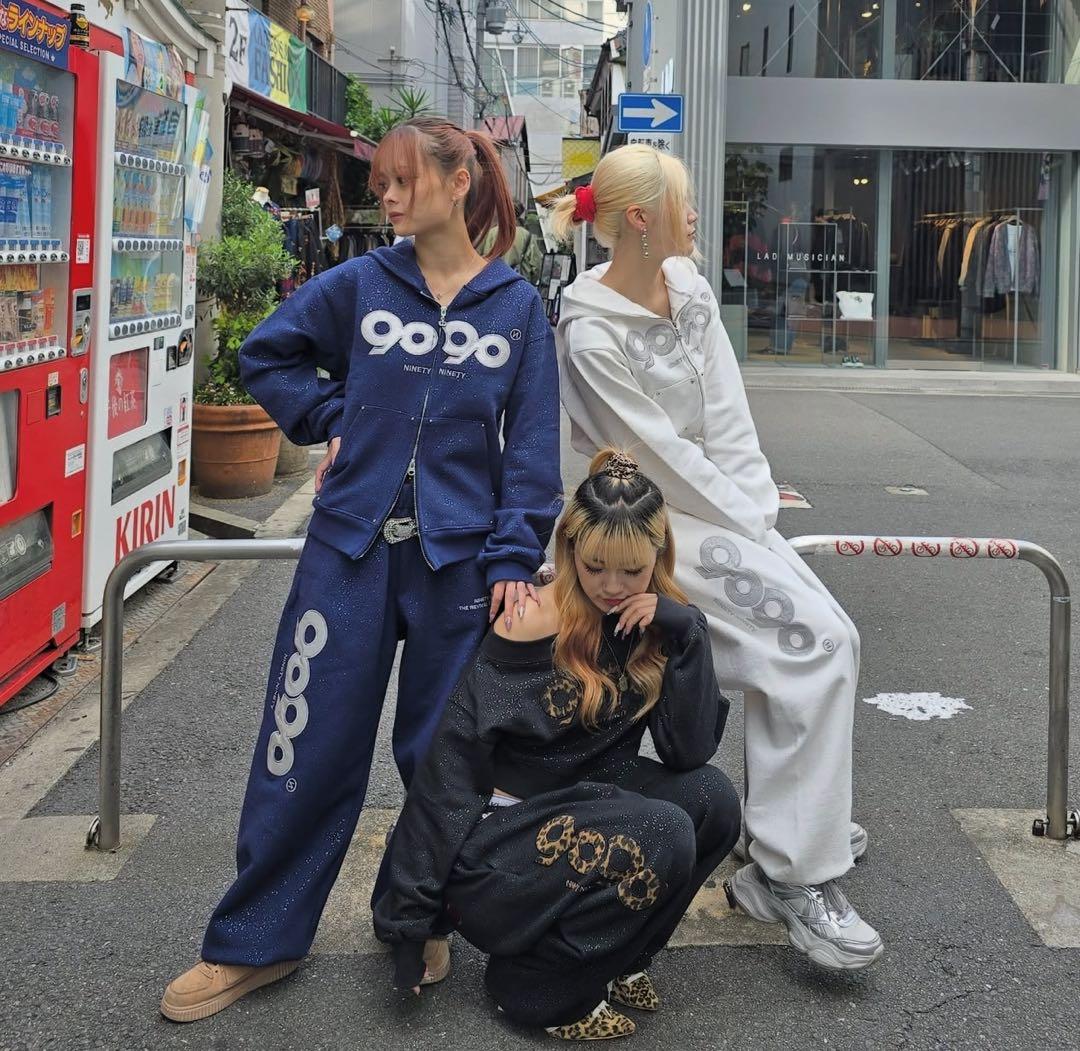 9090 girl OG Logo Glitter セットアップ 9090 girl OG Logo Glitter セットアップ