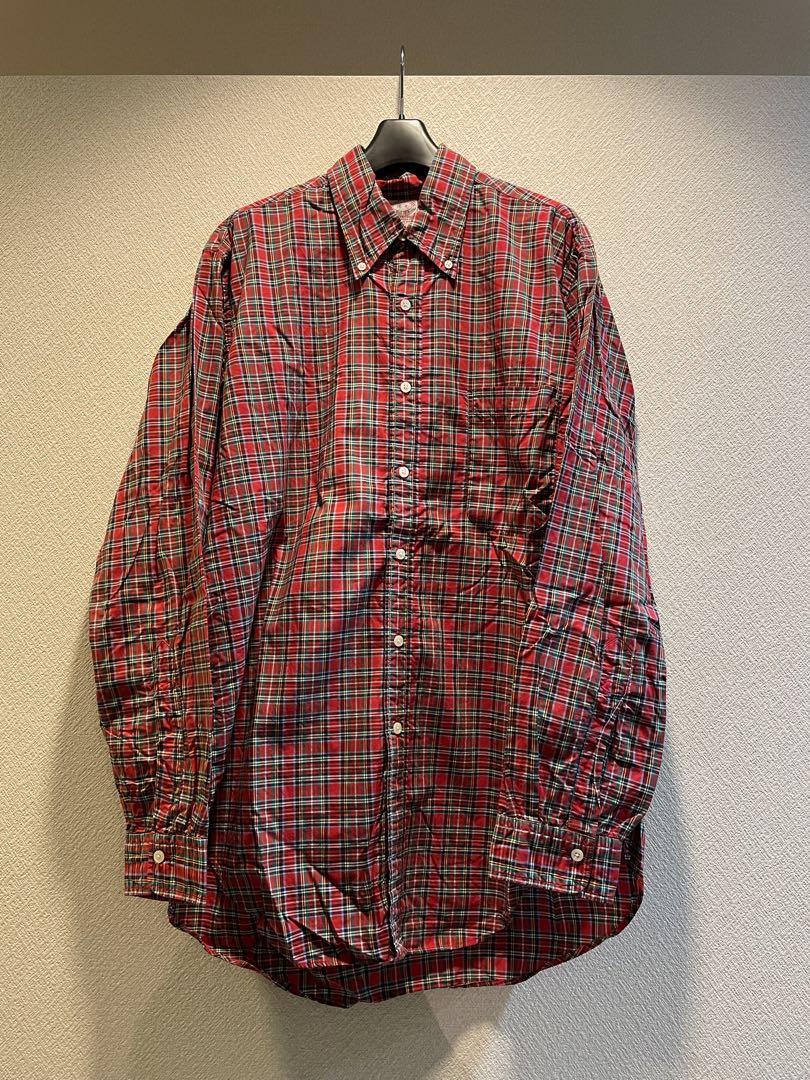 brooks brothers usa製 チェックシャツ 16-R