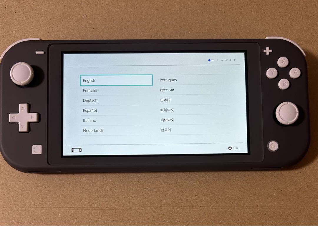 任天堂switchライト　グレー　本体のみ☆中古品☆