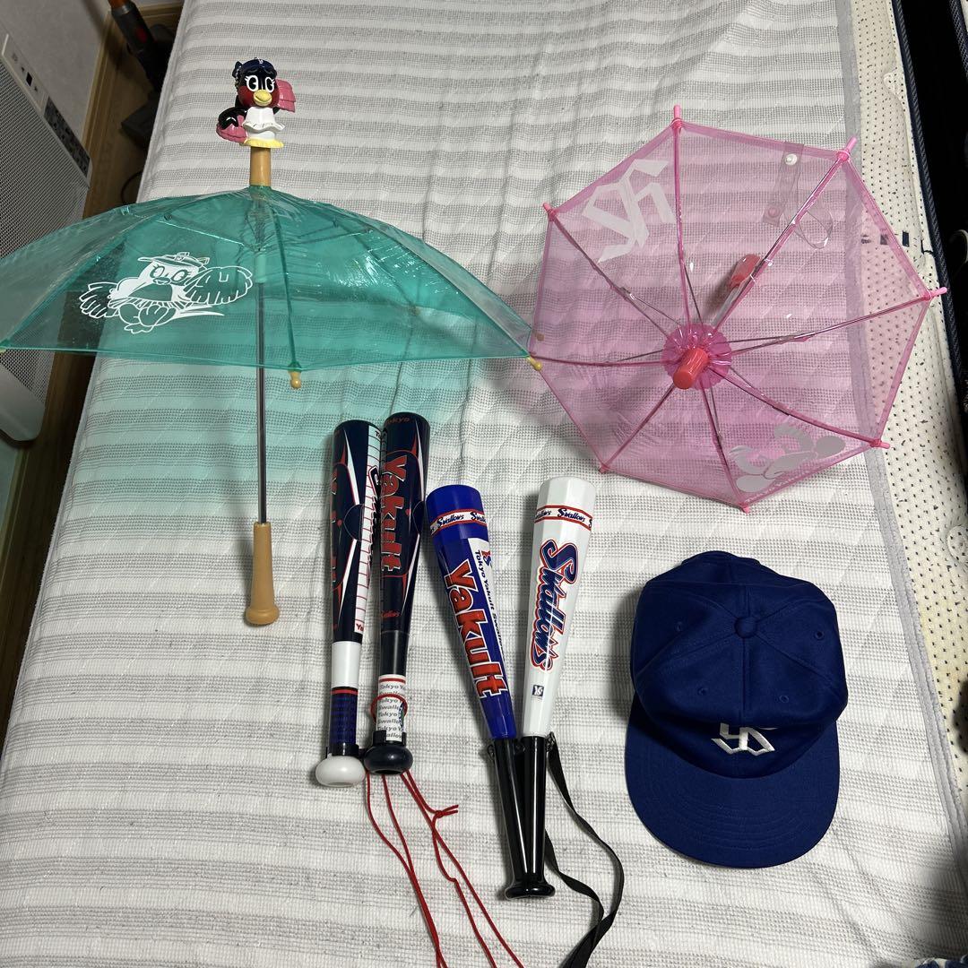 未使用‼️東京ヤクルトスワローズ 応援グッズ 帽子 傘 トート