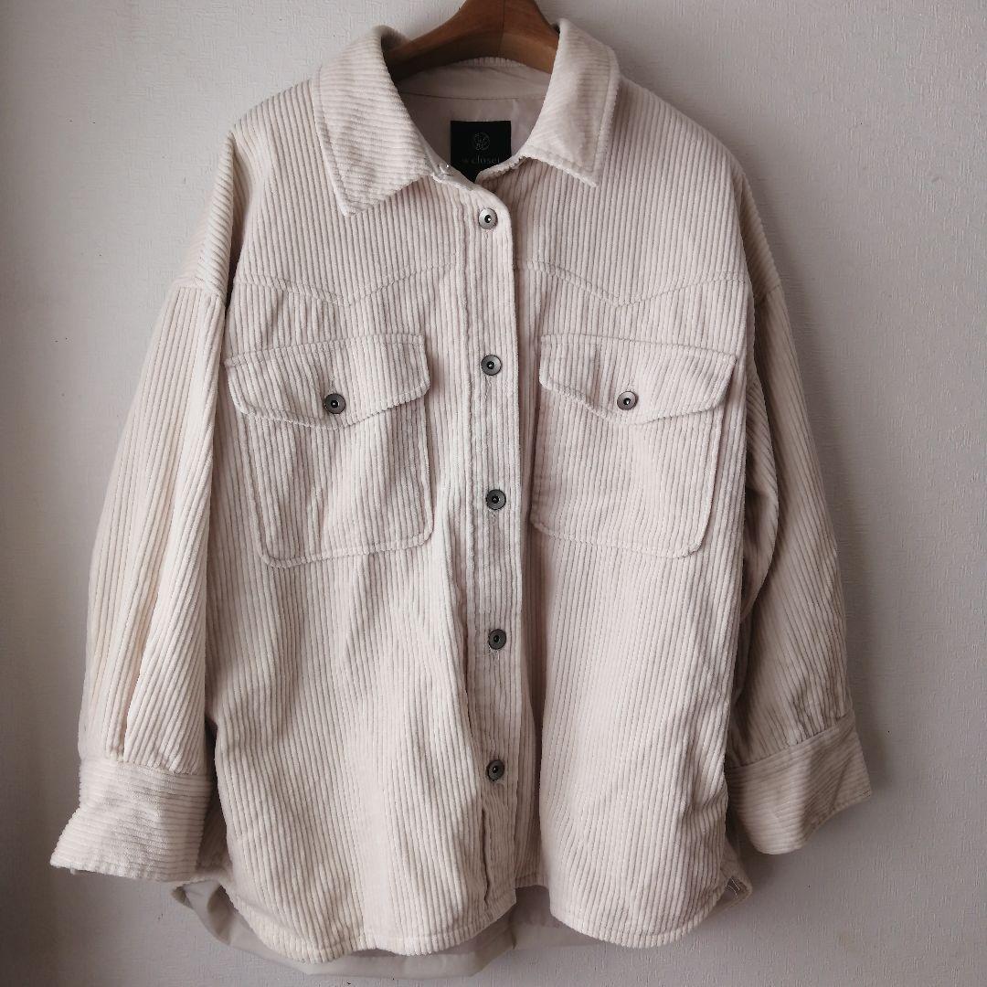 w closet コーデュロイ オーバーサイズ ジャケット