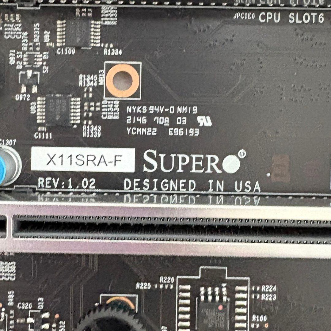 ほぼ新品 Win付 SuperMicro X11SRA-F マザーボード