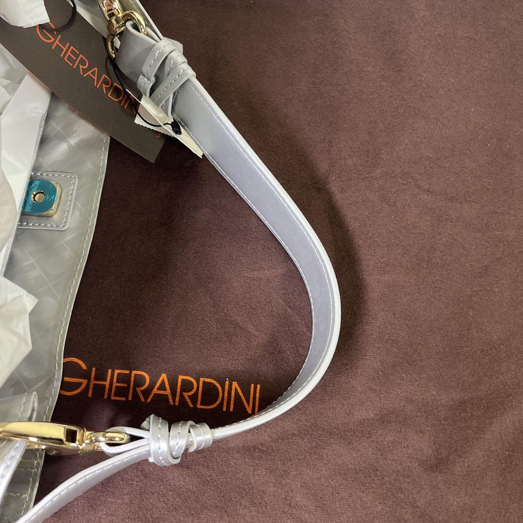 新品未使用　ゲラルディーニ　ショルダーバック　ハンドバッグ　ペネロペ　シルバー awardsandwinners.com