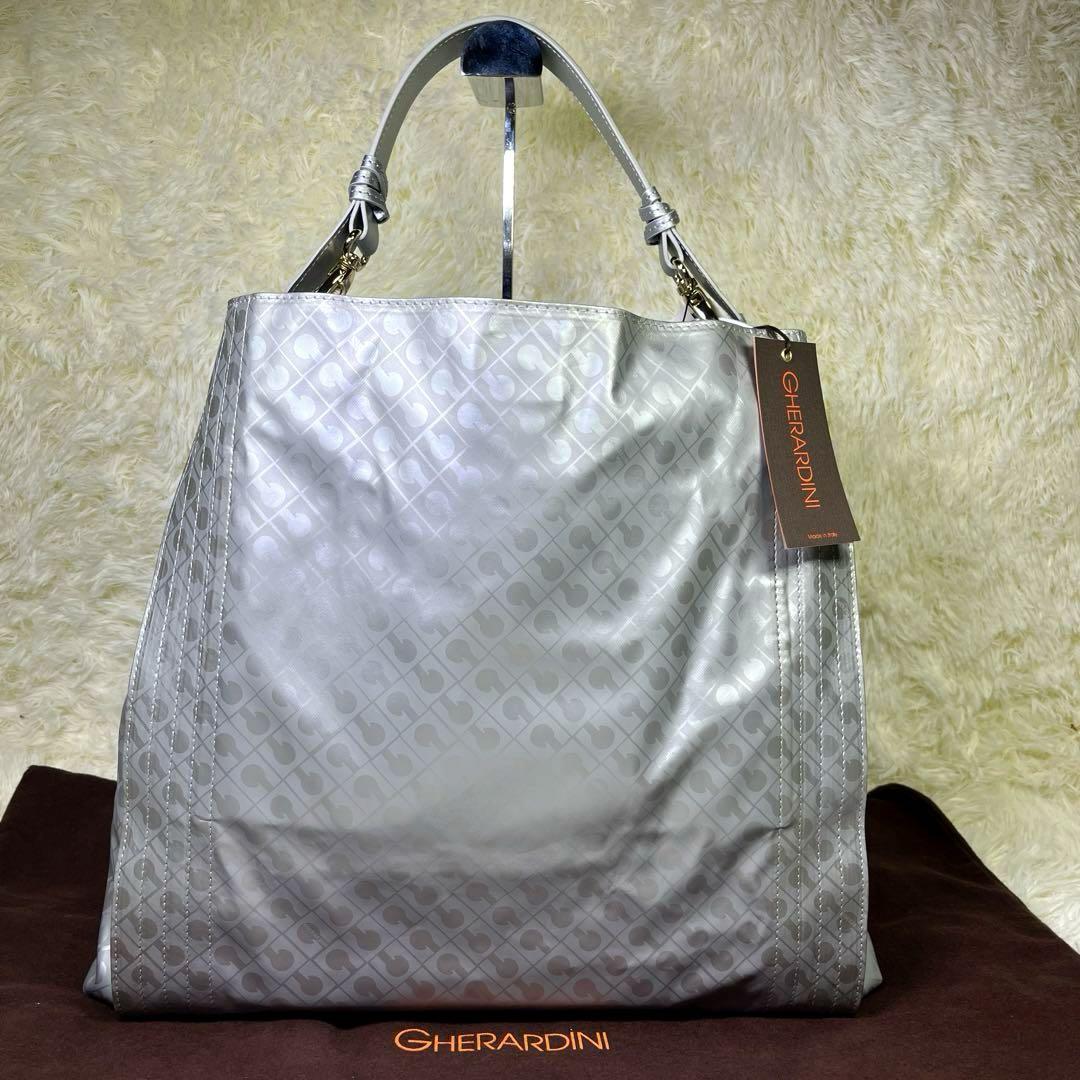 新品未使用　ゲラルディーニ　ショルダーバック　ハンドバッグ　ペネロペ　シルバー awardsandwinners.com