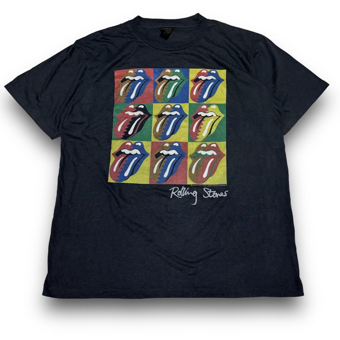 Rolling Stones ローリングストーンズ Tシャツ 1990 黒 L - メルカリ