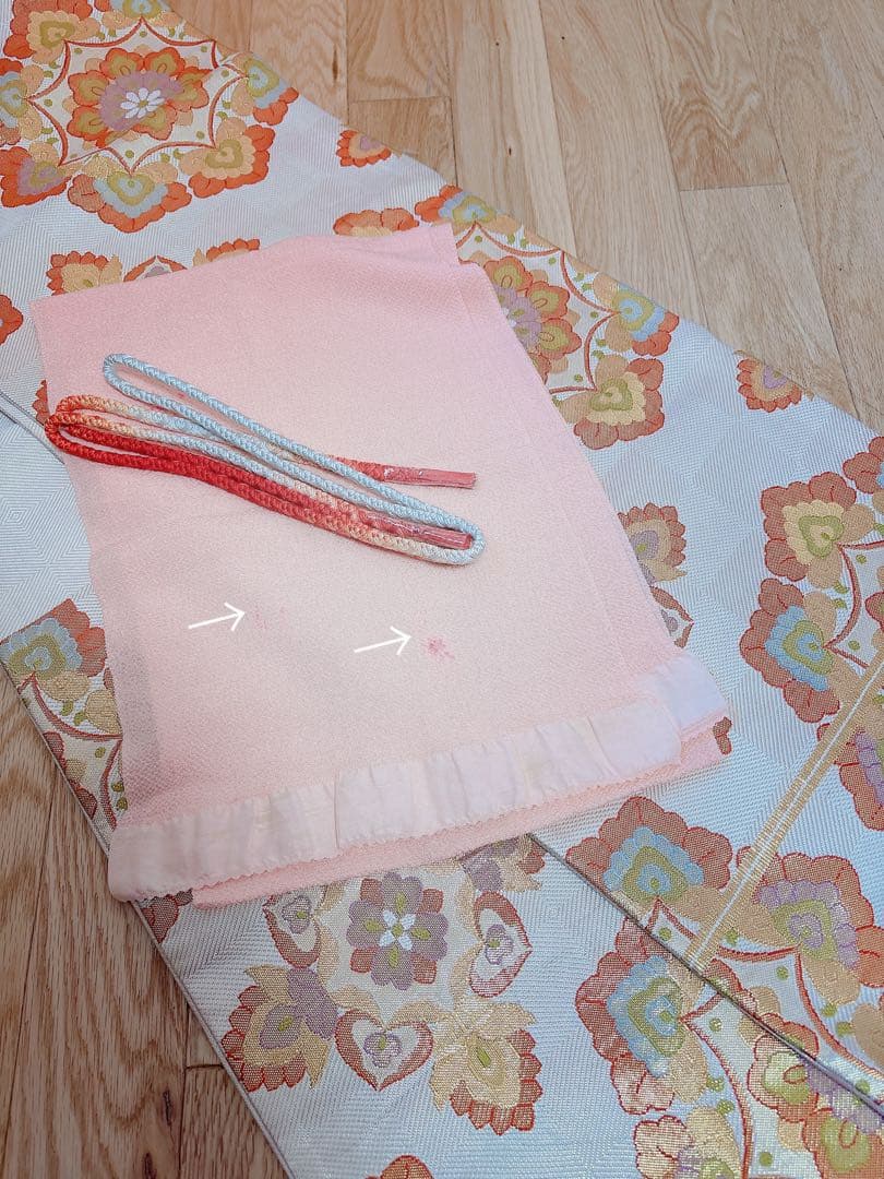 訪問着 フルセット 金駒 友禅 卒業式 入学式 結婚式 オレンジ S M 訪問着 フルセット 金駒 友禅 卒業式 入学式 結婚式 オレンジ S M