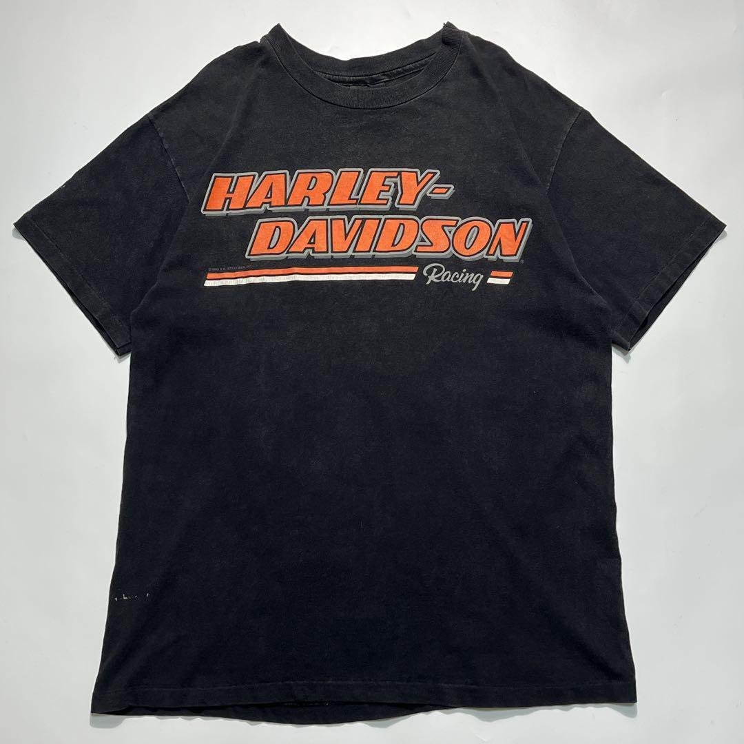 90s ハーレー USA製 ビンテージTシャツ ブラック L シングル 6679 90s ハーレー USA製 ビンテージTシャツ ブラック L シングル 6679