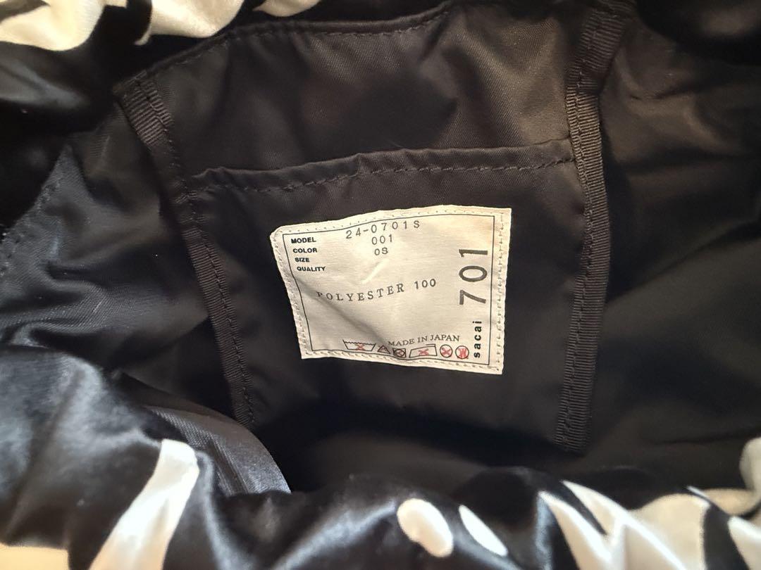 新品　sacai 24ss フローラルバケットバッグ　ショルダー 巾着バッグ