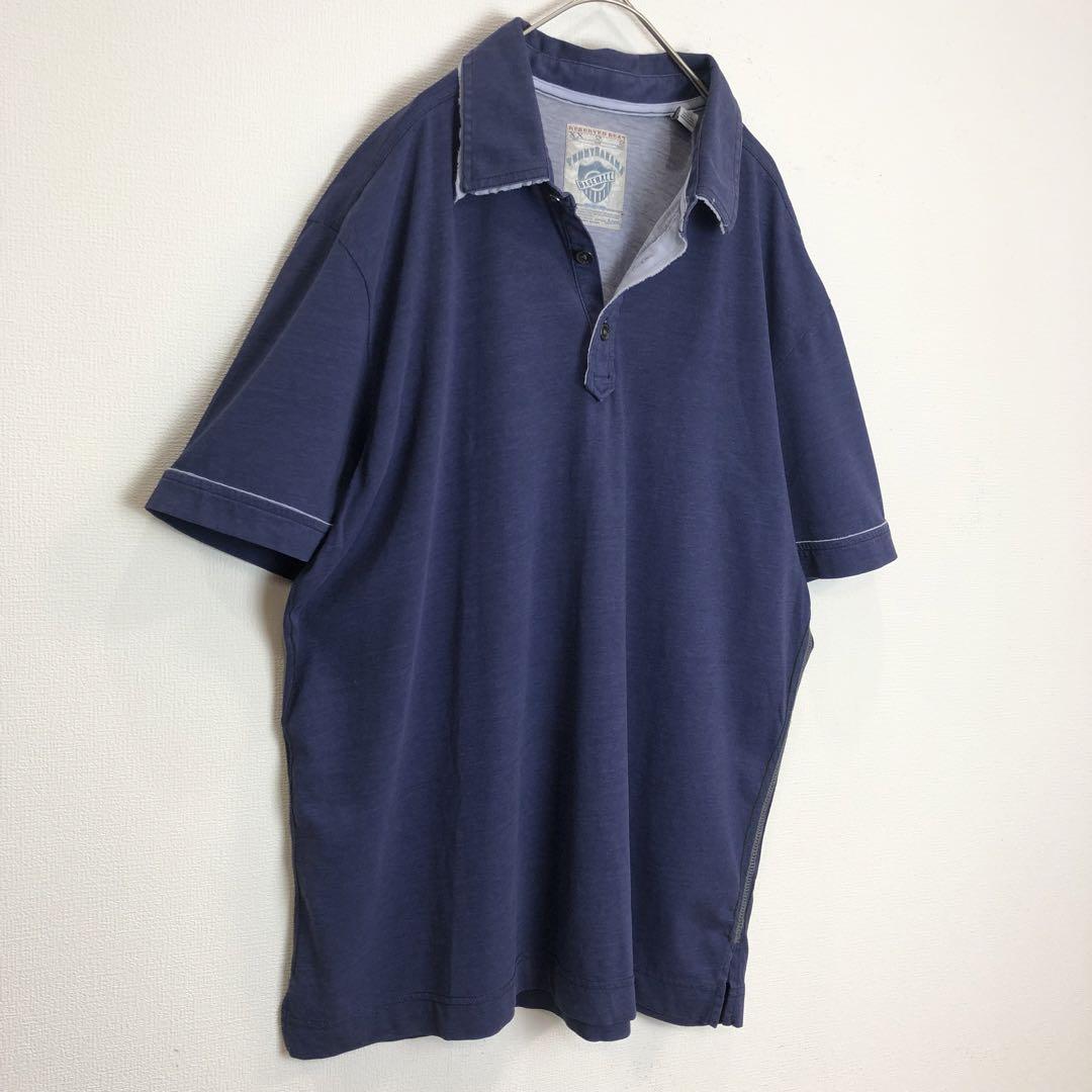 825【 BAHAMA】ポロシャツ 野球 ベースボール 刺繍 古着