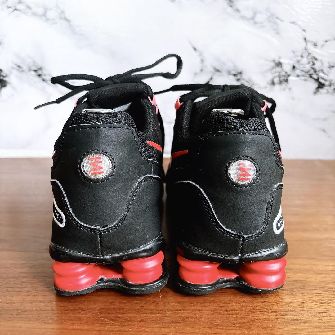 名作 NIKE SHOX NZ EU 赤×黒 26.5cm ショックス ブラック