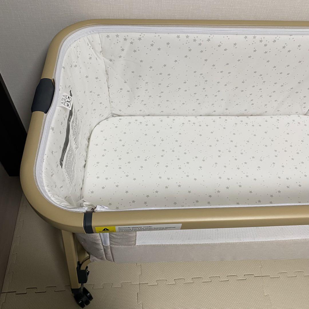 美品★ケラッタ:防水シーツ付き‼️HZDMJ ベビーベッド