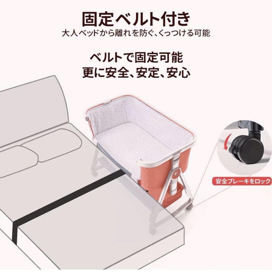 美品★ケラッタ:防水シーツ付き‼️HZDMJ ベビーベッド