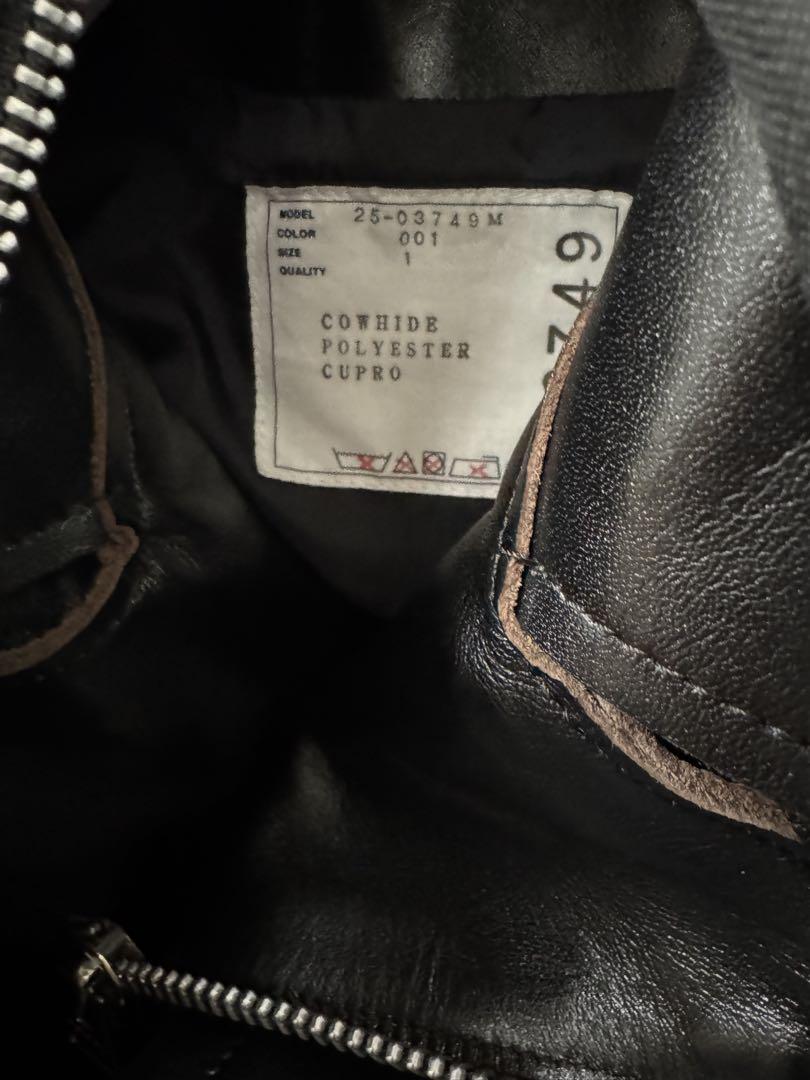 ブラック　1 sacai 25AW leather jacket