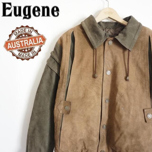 特別セール品】 希少 オーストラリア製 ブラウン レザージャケット