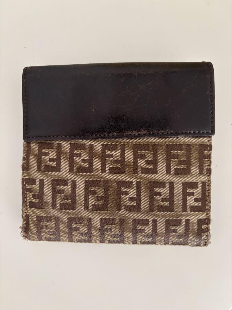 祝開店！大放出セール開催中 二つ折り財布 Fendi ブラウン メルカリ - キャンバス 小物