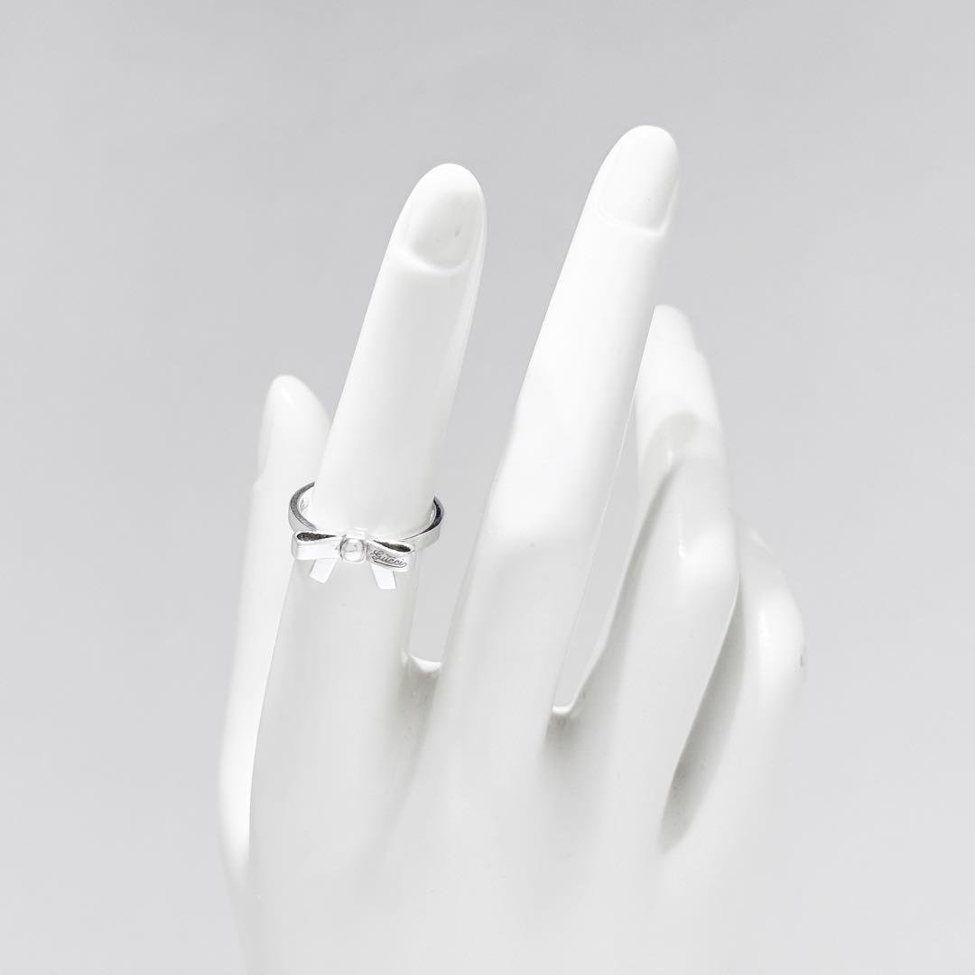 ⚪︎GUCCI グッチ リボン モチーフ リング シルバー 925 11.5号