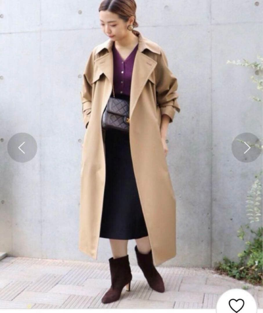 VERMEIL par iena ウールギャバジン トレンチコートS VERMEIL par iena