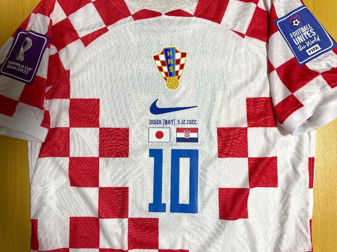シ*ケ様 クロアチア代表 2022 ホーム ユニ モドリッチ カタールW杯 日本