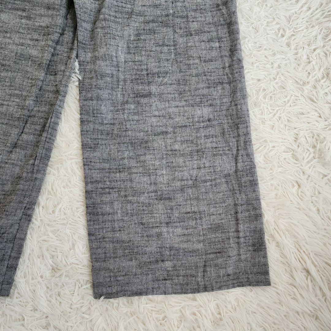 【極美品】SOU・SOU 久留米絣 帯もんぺ／すいぎょく 濡羽色×杢灰 S SOU・SOU 久留米絣 帯もんぺ/すいぎょく濡羽色×杢灰 女Sサイズ