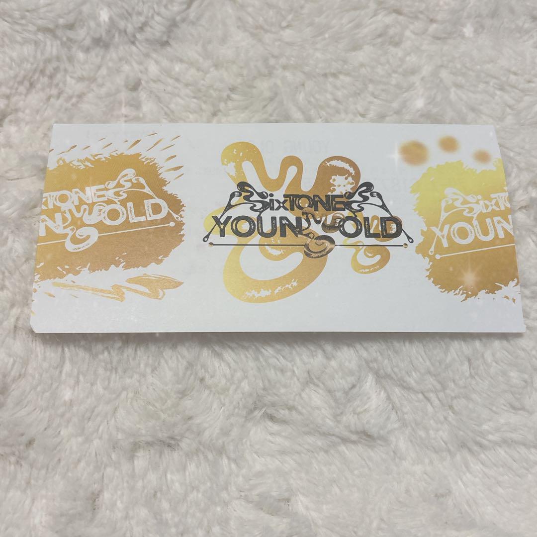 SixTONES YOUNGOLD チケット 半券 東京 初日 アリーナ - メルカリ