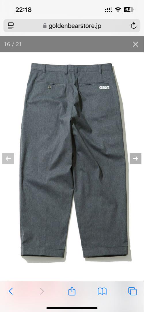 ☆タグ付き未使用♩Golden Bear GB GOLF タックパンツ グレー