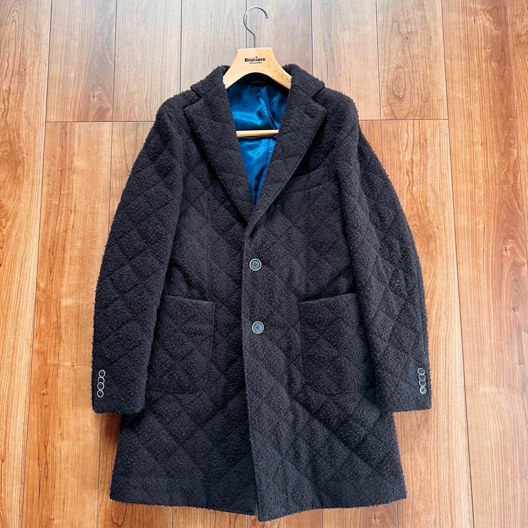 新入荷 新品 日本製 Bruciare ブルチアーレ ウール チェスターコート 48 ジャケット・アウター
