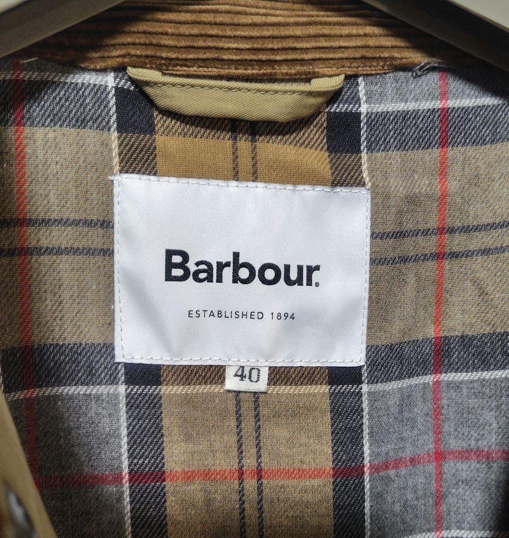 新品【Barbour】メーカー別注　OS BURGHLEY コート/ベージュ40
