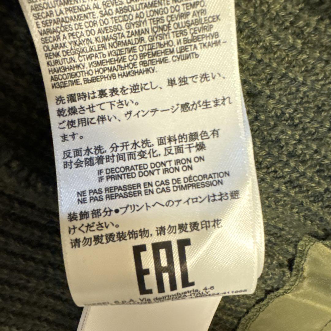 オリーブグリーン フード付きジャンパー S
