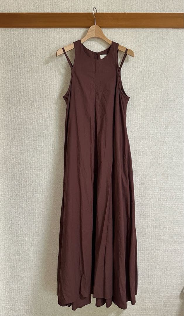 SAYAKA DAVIS ダブルストラップワンピース ブラウン S